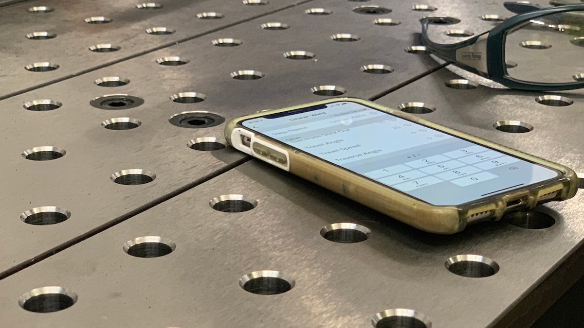 Mobile App on Weld Table
