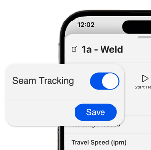 Seam tracking notification